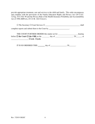 Form 221.2 Indian Child Welfare Act Permanency Hearing Order Based on the Crb Recommendations Hearing Post-termination - Kansas, Page 6