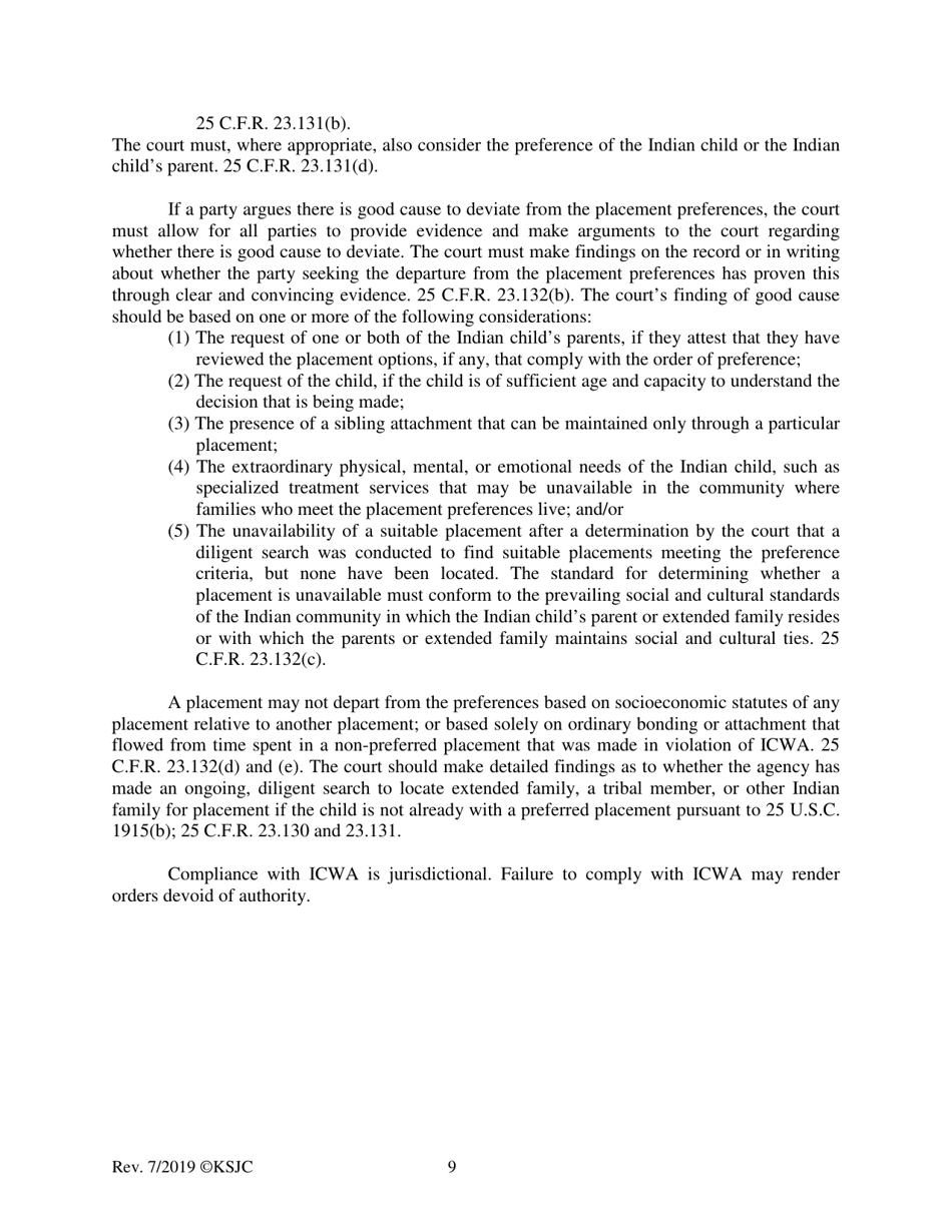 Form 221.2 Indian Child Welfare Act Permanency Hearing Order Based on the Crb Recommendations Hearing Post-termination - Kansas, Page 9