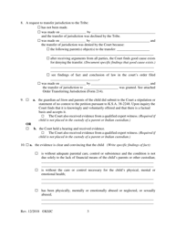 Form 215.1 Indian Child Welfare Act Journal Entry and Order of Adjudication - Kansas, Page 3