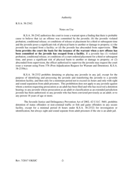 Form 310 Request for Warrant and Detention - Kansas, Page 2