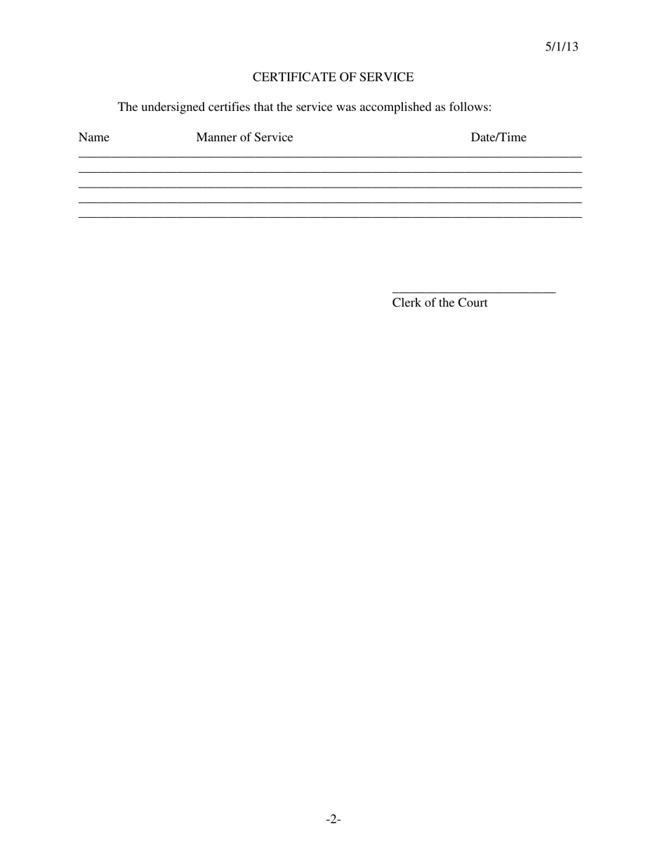 Form 323 Order for Hearing to Determine Competency and Order for Examination - Kansas, Page 2