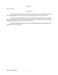 Form 333 Request for Jury Trial - Kansas, Page 2