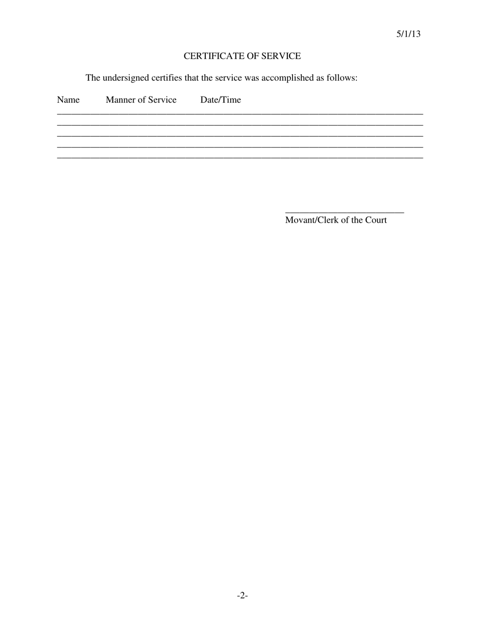 Form 375 Notice of Hearing on Allegation of Violation of Conditional Release - Kansas, Page 2