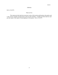 Form 375 Notice of Hearing on Allegation of Violation of Conditional Release - Kansas, Page 3