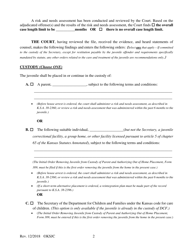 Form 351 Sentencing Order - Extended Jurisdiction Juvenile Prosecution - Kansas, Page 2