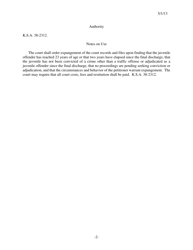 Form 410 Order Denying Expungement - Kansas, Page 2