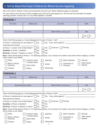 Form ES-3100FC Application for Foster Care Child Care Benefits - Kansas, Page 3