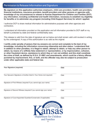 Form ES-3100FC Application for Foster Care Child Care Benefits - Kansas, Page 8