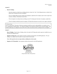 Instructions for Form PPS2011 Case Findings (Child Abuse and Neglect Report) - Kansas, Page 2