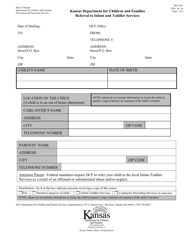 Document preview: Form PPS2015 Referral to Infant and Toddler Services - Kansas