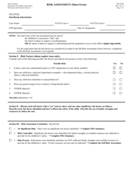 Document preview: Form PPS2030C Risk Assessment (Short Form) - Kansas