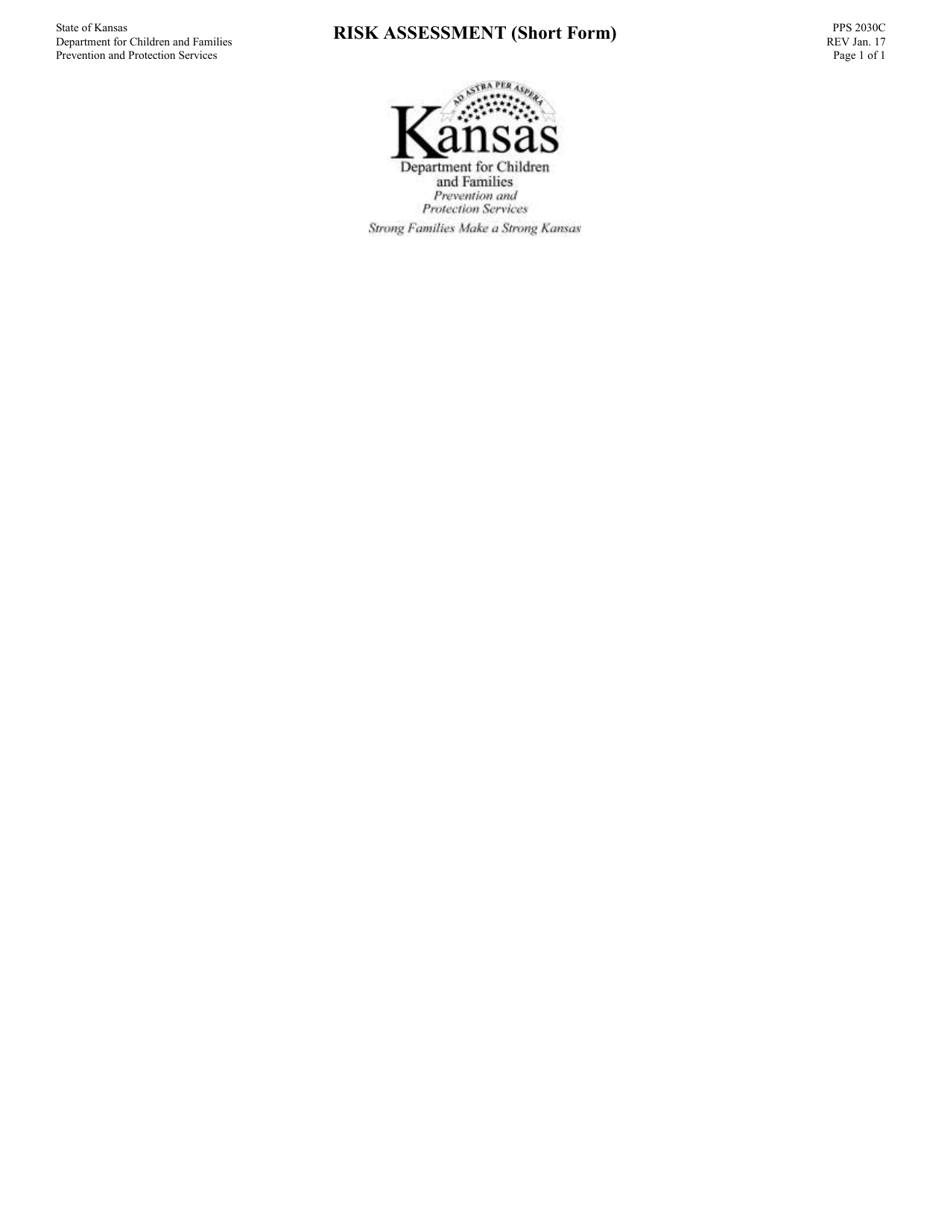 Form PPS2030C Risk Assessment (Short Form) - Kansas, Page 2