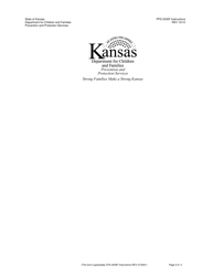 Instructions for Form PPS2030F Family Based Assessment Summary - Kansas, Page 3