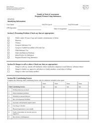 Document preview: Form PPS2030E Family in Need of Assessment Pregnant Woman Using Substances - Kansas