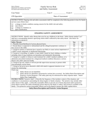 Form PPS2035 Family Service Risk &amp; Safety Assessment - Kansas