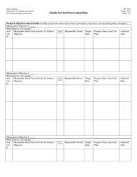 Form PPS3050 Family Service/Preservation Plan - Kansas, Page 2