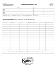 Form PPS3051 Permanency Plan - Kansas, Page 5