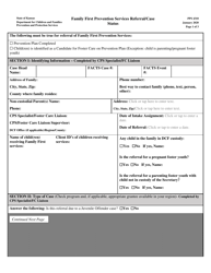Form PPS4310 Family First Prevention Services Referral/Case Status - Kansas