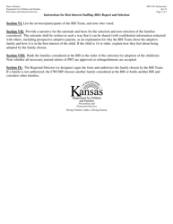 Instructions for Form PPS5341 Best Interest Staffing (Bis) Report and Authorization - Kansas, Page 2