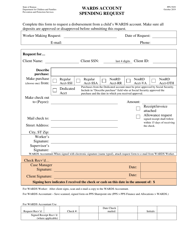 Document preview: Form PPS5929 Wards Account Spending Request - Kansas