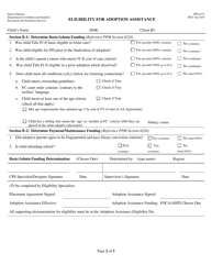 Form PPS6115 Eligibility for Adoption Assistance - Kansas, Page 2