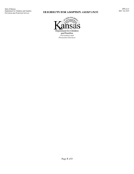 Form PPS6115 Eligibility for Adoption Assistance - Kansas, Page 3