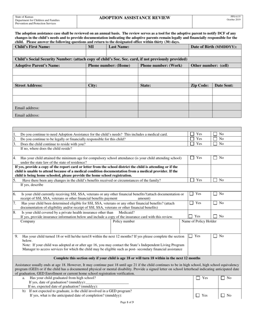 Form PPS6135  Printable Pdf