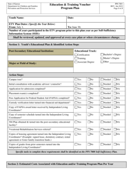 Document preview: Form PPS7001 Education & Training Voucher Program Plan - Kansas