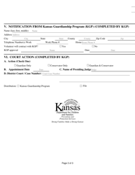 Form PPS10600B Youth Guardianship/Conservatorship Referral - Kansas, Page 3