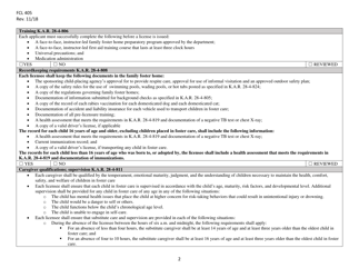 Form FCL405 Family Foster Home Self Evaluation - Kansas, Page 2