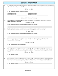Form CG-2 Distributor License Application - Kentucky, Page 5