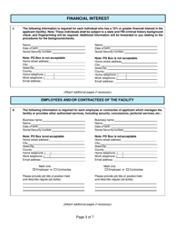 Form CG-4 Facility License Application - Kentucky, Page 3