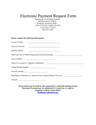 &quot;Electronic Payment Request Form&quot; - Kentucky