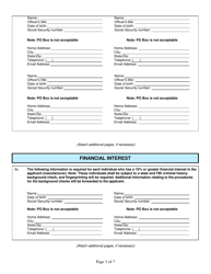 Form CG-3 Manufacturer License Application - Kentucky, Page 3