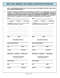 Form CG-1 Charitable Organization License Application - Kentucky, Page 12