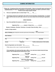 Form CG-1 Charitable Organization License Application - Kentucky, Page 5