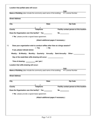 Form CG-1 Charitable Organization License Application - Kentucky, Page 7