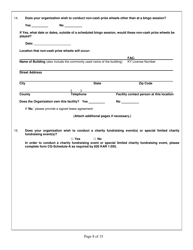 Form CG-1 Charitable Organization License Application - Kentucky, Page 8