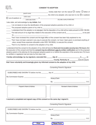 Form AOC-292 Appearance Waiver and Consent to Adoption - Kentucky, Page 2