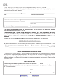 Form AOC-496.3 Application to Vacate and Expunge Felony Conviction - Kentucky, Page 3