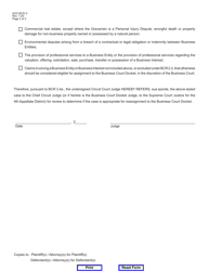 Form AOC-BCD-3 Referral of Case, Sua Sponte, to Business Court Docket - Kentucky, Page 2