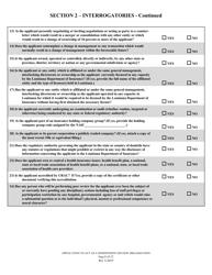Application to Act as a Independent Review Organization in the State of Louisiana - Louisiana, Page 6