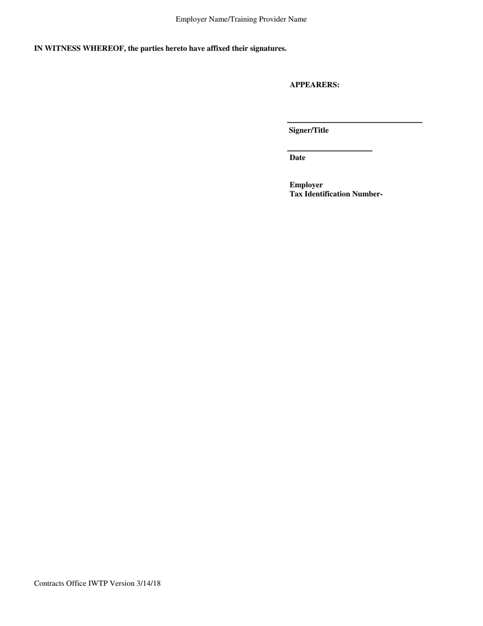 Incumbent Worker Training Program Social Services Contract - Louisiana, Page 10