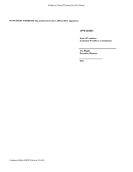 Incumbent Worker Training Program Social Services Contract - Louisiana, Page 12