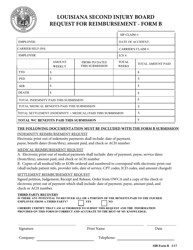 SIB Form B &quot;Request for Reimbursement&quot; - Louisiana