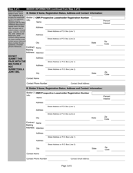 Bid Form for a Lease for Oil, Gas, and Other Liquid or Gaseous Minerals on State or State Agency Lands or Water Bottoms - Louisiana, Page 3