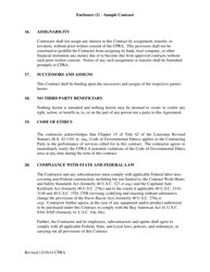 Sample Enclosure 2 Contract for Professional Services - Louisiana, Page 6