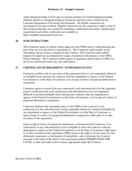 Sample Enclosure 2 Contract for Professional Services - Louisiana, Page 9