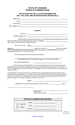 Application for Well Status Determination (Ow - Five Year, Similar Perforation Orphan Well) - Louisiana, Page 2