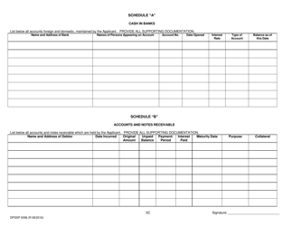 Form DPSSP0096 Part C Individual Financial Disclosure Application - Louisiana, Page 6